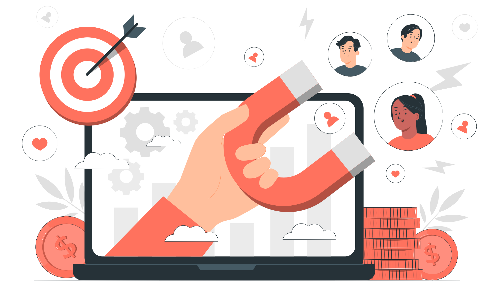 attracting web visitors