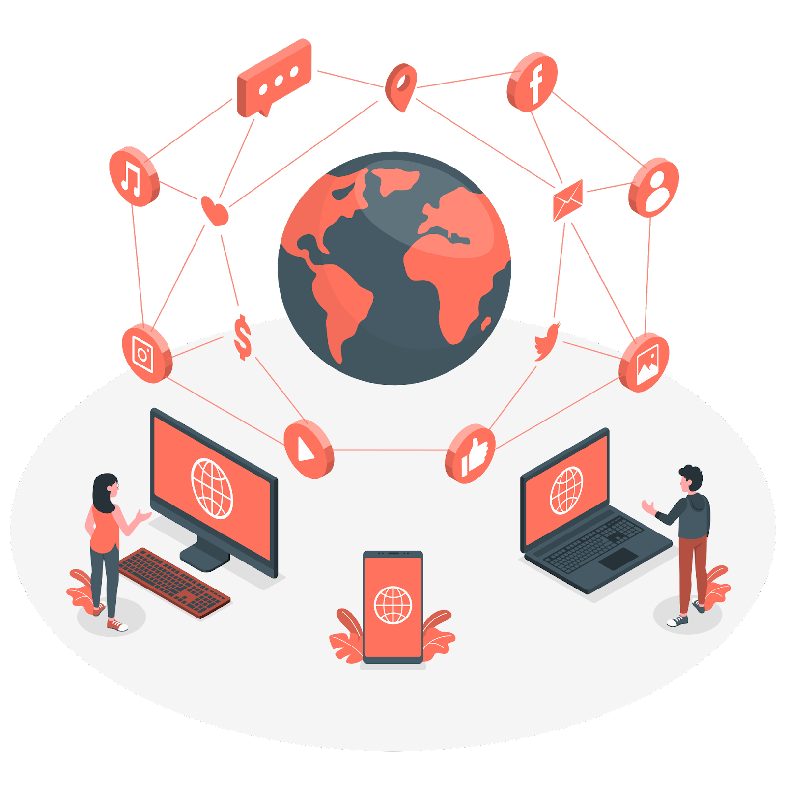 virtual social network